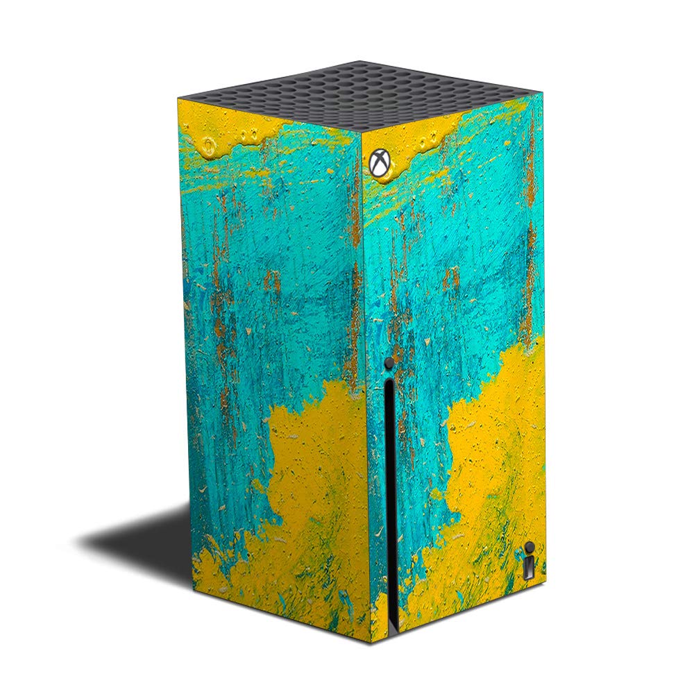 Xbox Series X Skin - Acrylic Blue Vinyl Decal Wrap Cover | Protective & Durable Made in USA | Easy to Apply & Remove | Custom Gaming Console Design for Xbox Lovers | Perfect for Gaming Setups & Personalization