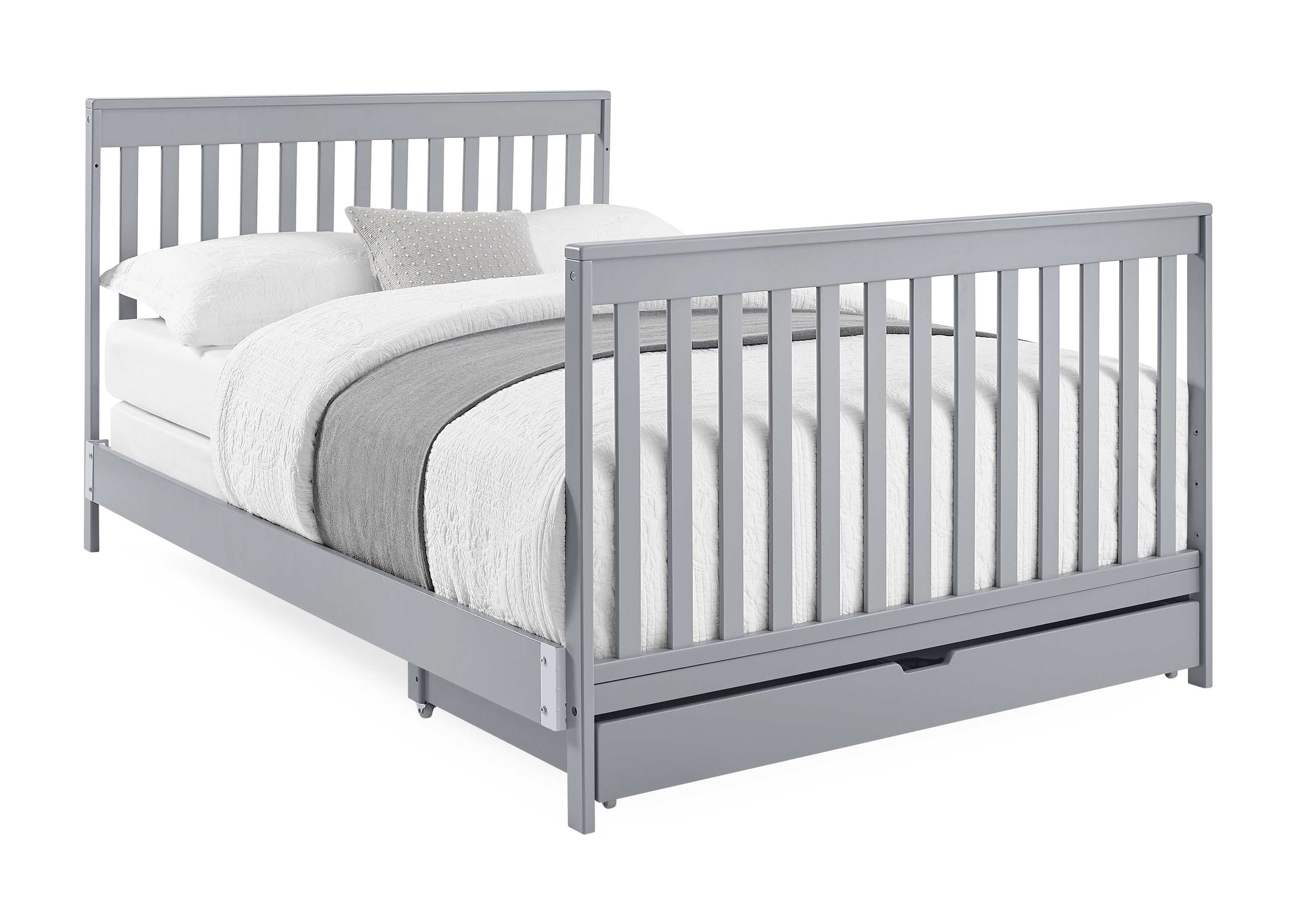 Mercer 6-in-1 Convertible Baby Crib with Storage Drawer & Trundle - Nursery Furniture for Newborn to Toddler Bed | Perfect for Small Spaces & Shared Rooms