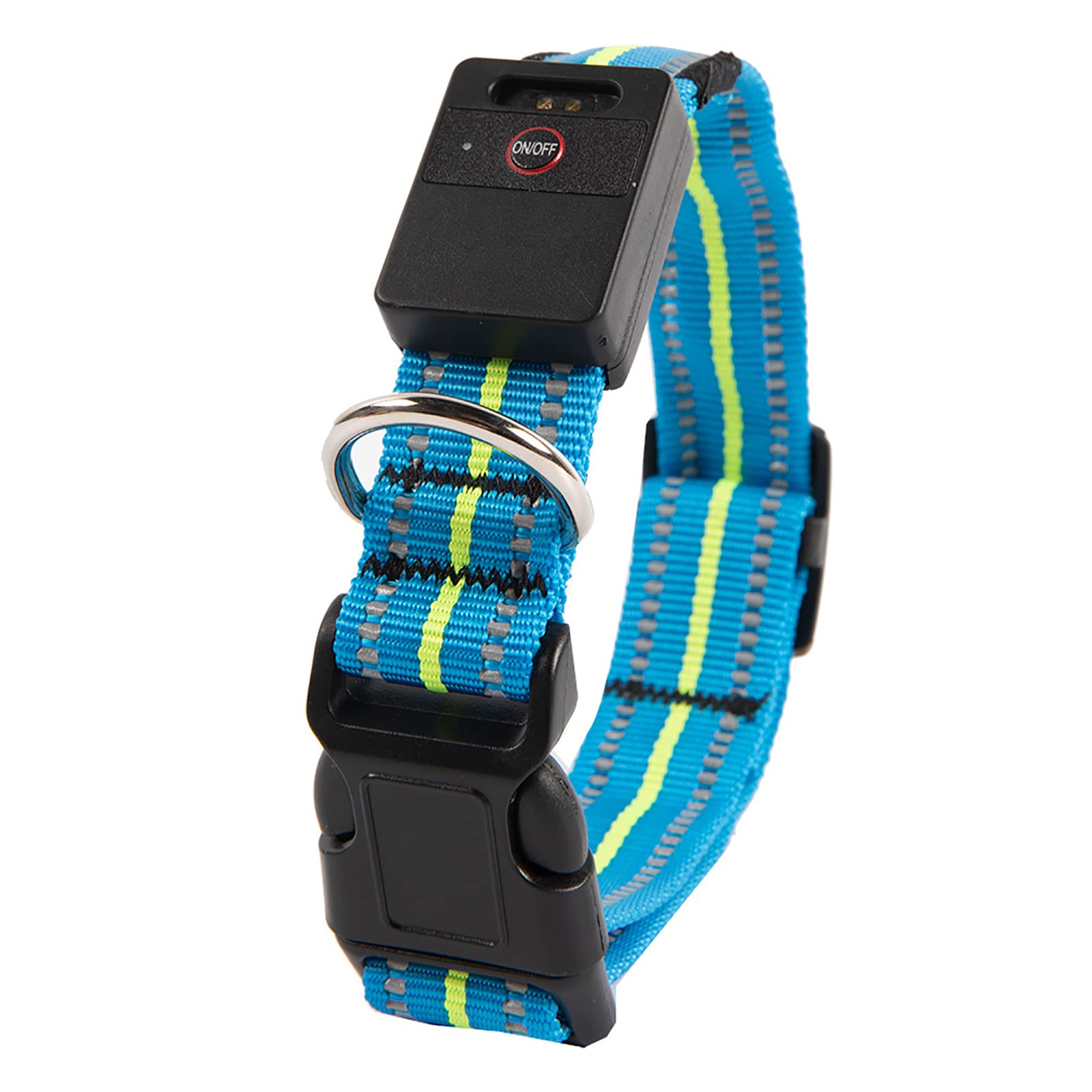 **TJSS LED Dog Collar with Reflective & Flashing Lights - USB Rechargeable Glow in The Dark Pet Collar for Small, Medium & Large Dogs - 3 Sizes & 4 Colors (Blue) - Perfect for Night Walks, Jogging & Outdoor Adventures**