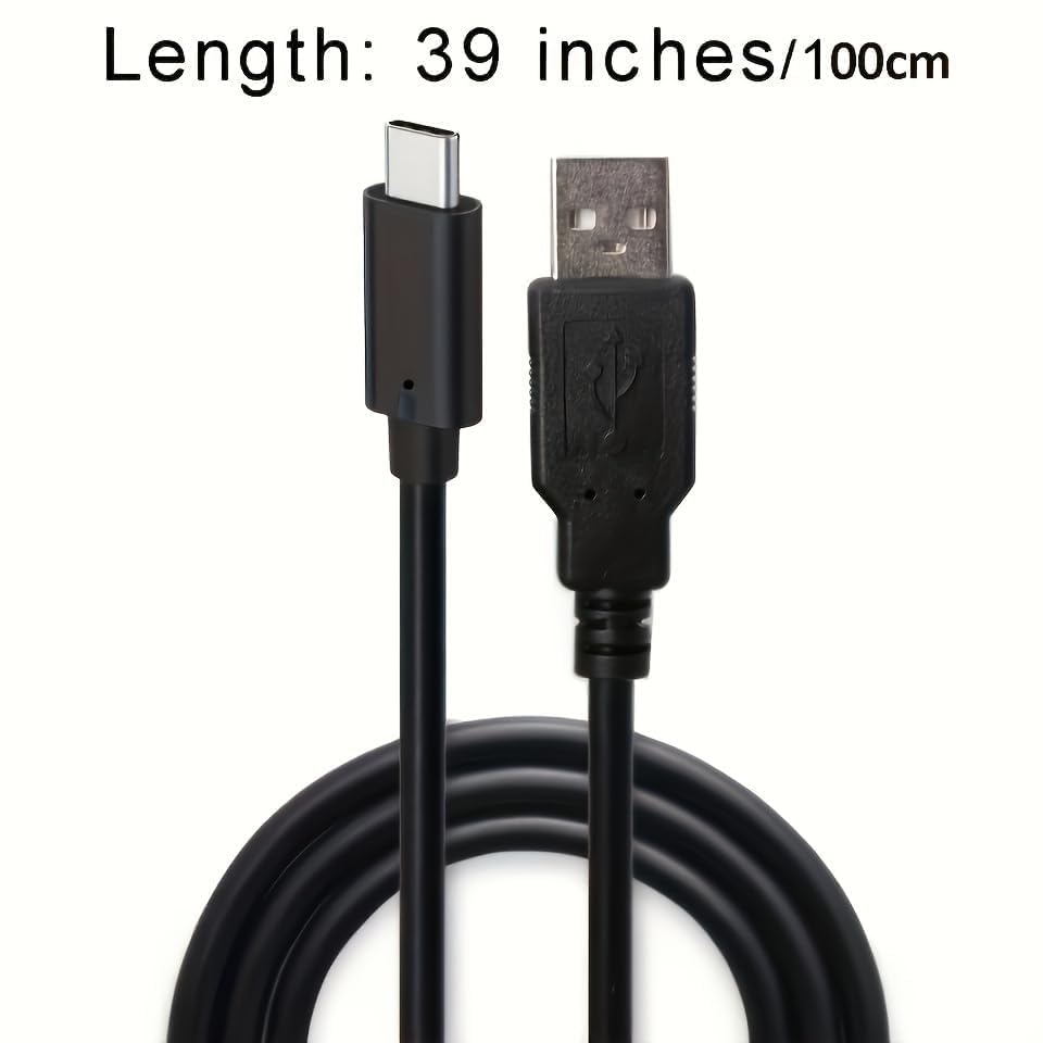 3ft USB-C to USB 2.0 Fast Charging Cable - 3A High-Speed Charger & 480Mbps Data Sync for Samsung Galaxy S23/S20/S10/S9/S8 Plus, A03s/A53/A71/A22, Tab A7 | LG Velvet/V30/V20/G6/G5 | PS5 Controller - Perfect for Home, Office & Gaming Setup