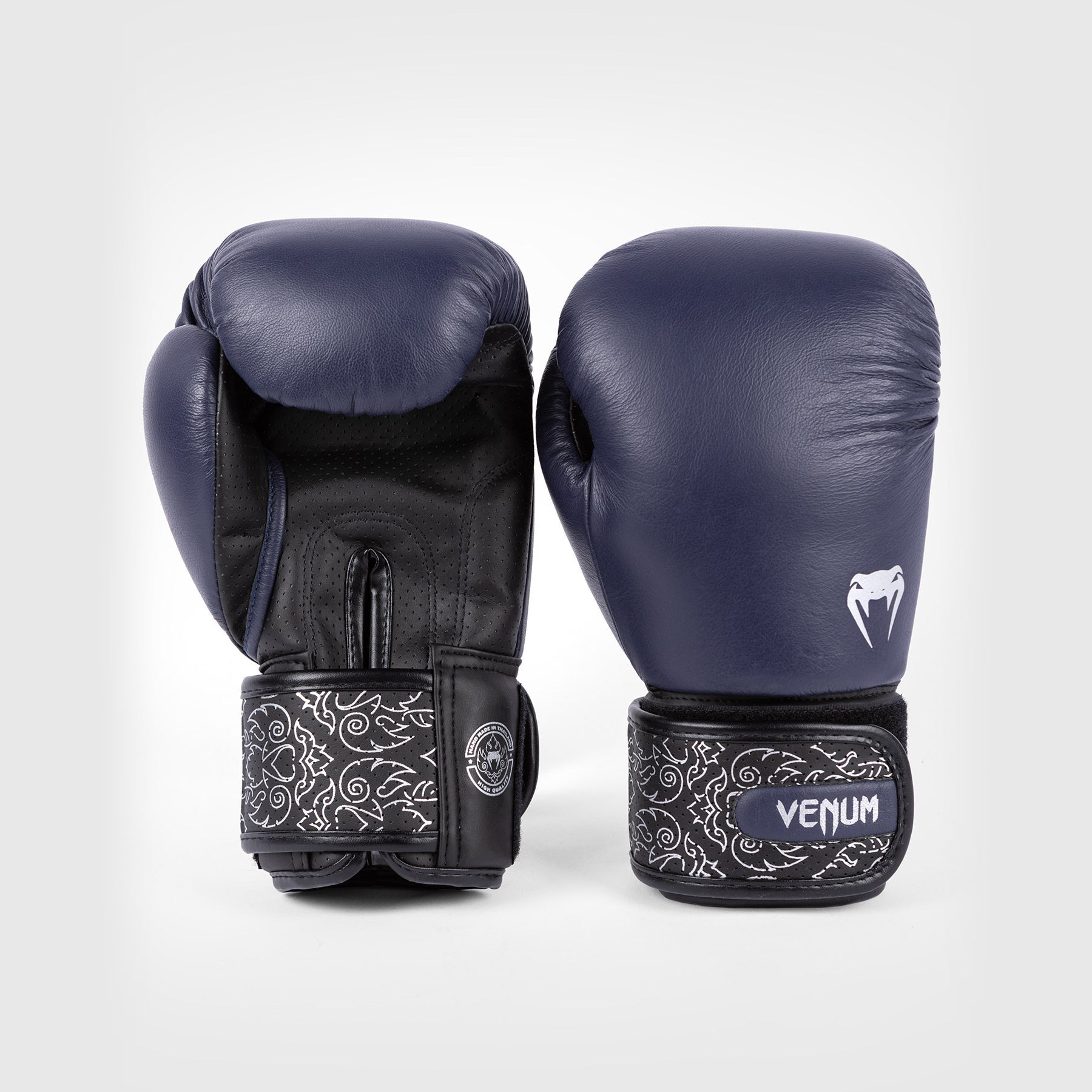 Venum Power 2.0 Boxing Gloves - Navy Blue & Black - Professional Training Gloves for Boxing, MMA, Kickboxing & Fitness Workouts