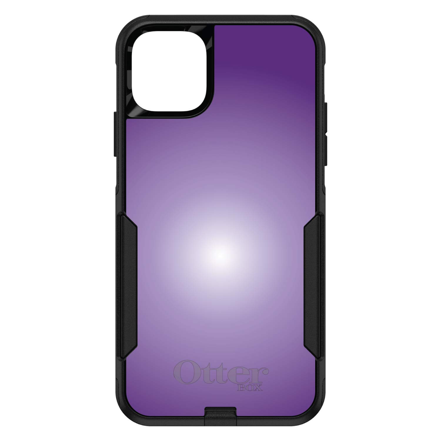 DistinctInk iPhone 11 Pro MAX Case (6.5 Inch) - Shockproof Protective Cover with Purple White Gradient Design - OtterBox Commuter Replacement - Perfect for Work, Travel & Outdoor Activities