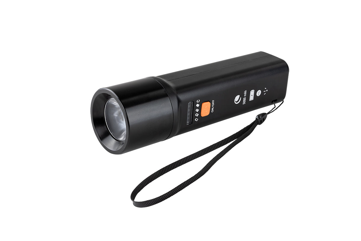 PowerTank Glow 5000 - High Capacity Portable Power Bank with LED Flashlight | Fast Charging for iPhone, Android, Tablets | Perfect for Camping, Travel & Emergency Power Backup