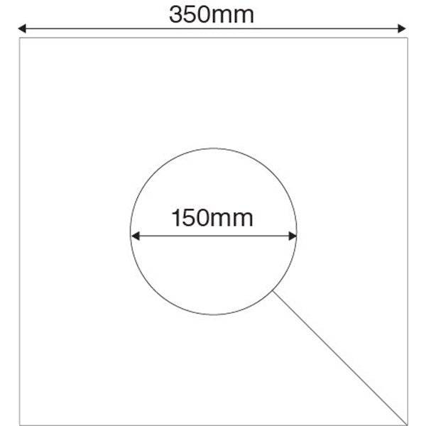 HART Square Post Protector - 35cm Single Pad for Fence, Deck & Outdoor Furniture Protection | Heavy Duty Padding for Safety & Durability