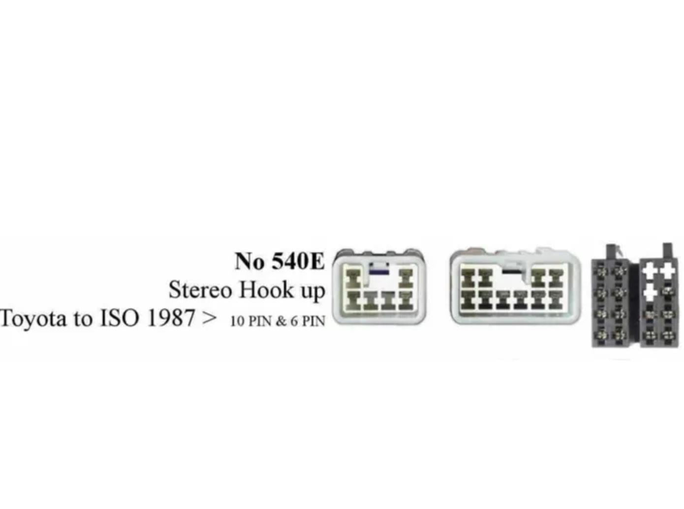 Toyota Car Stereo Head Unit Harness - Compatible with 1987 & Newer Models - Perfect for Audio System Upgrades & Installations
