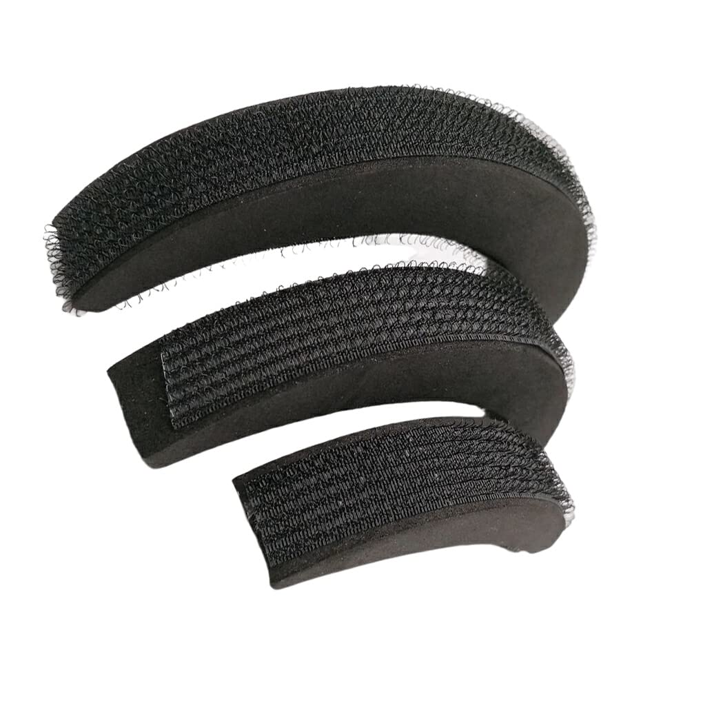 3Pcs Women's Hair Pads Sponge Inserts for Curly Braided Hairstyles - DIY Bump Styling Accessories for Travel & Everyday Use