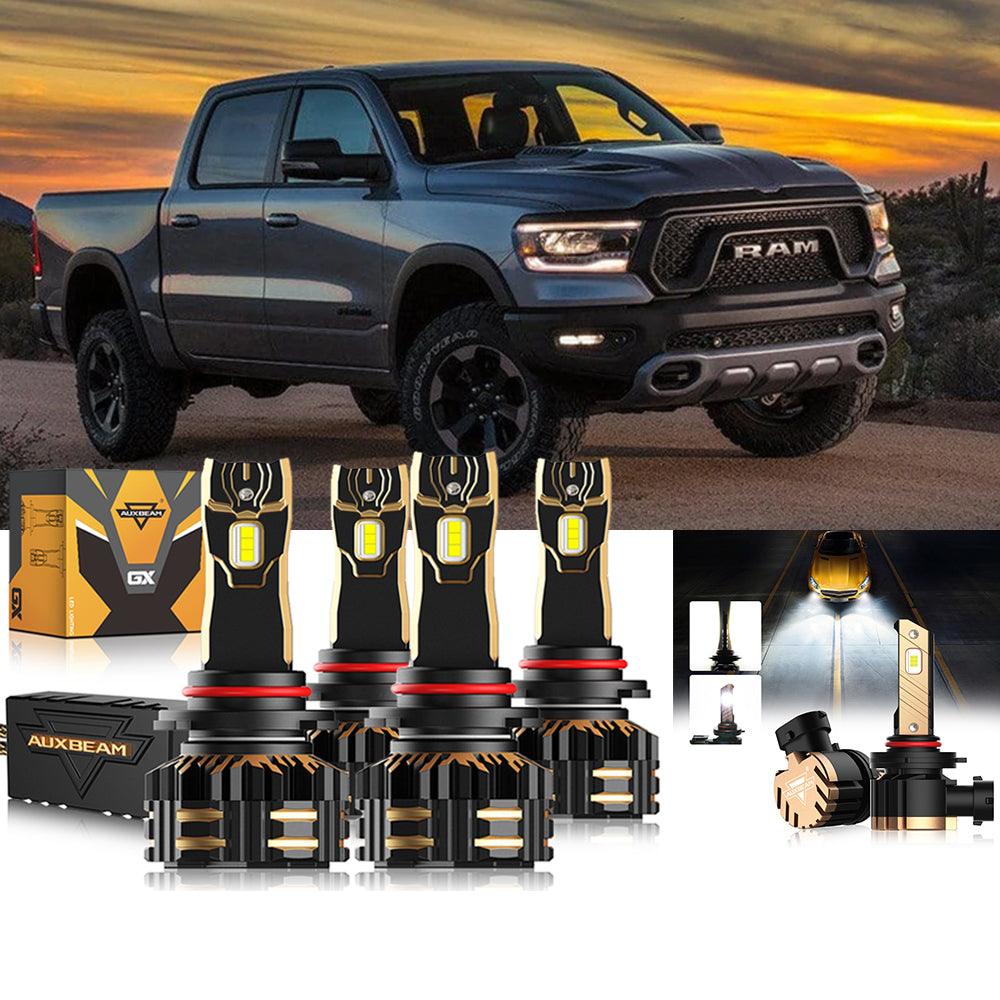 9005 LED Headlight Bulbs for 2018-2019 Ram 1500 with Projector Headlights - High Brightness, Easy Installation - Perfect for Night Driving & Off-Road Adventures