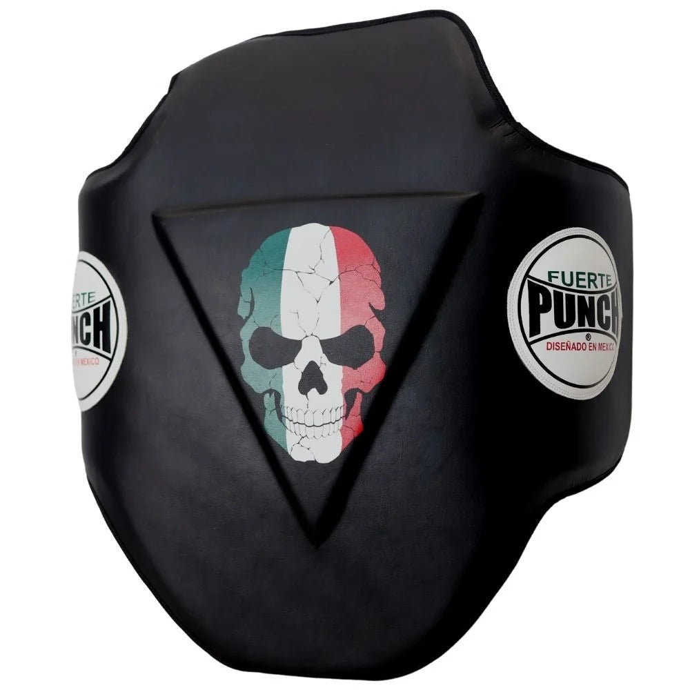 Mexican™ Matt Black Boxing Chest Guard - High-Quality Protective Gear for Boxing, MMA & Training - Perfect for Fighters & Athletes
