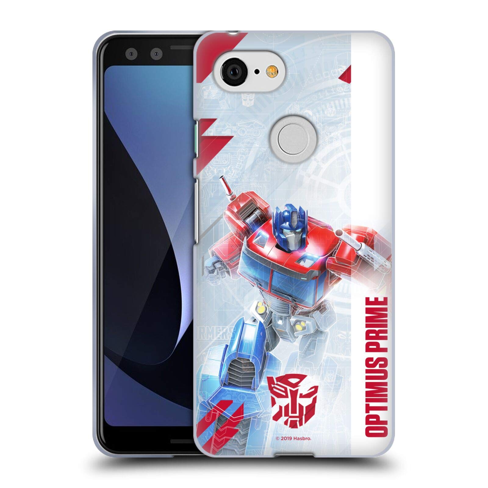 Transformers Optimus Prime Gel Case for Google Pixel 3 - Officially Licensed Autobot Design for Fans