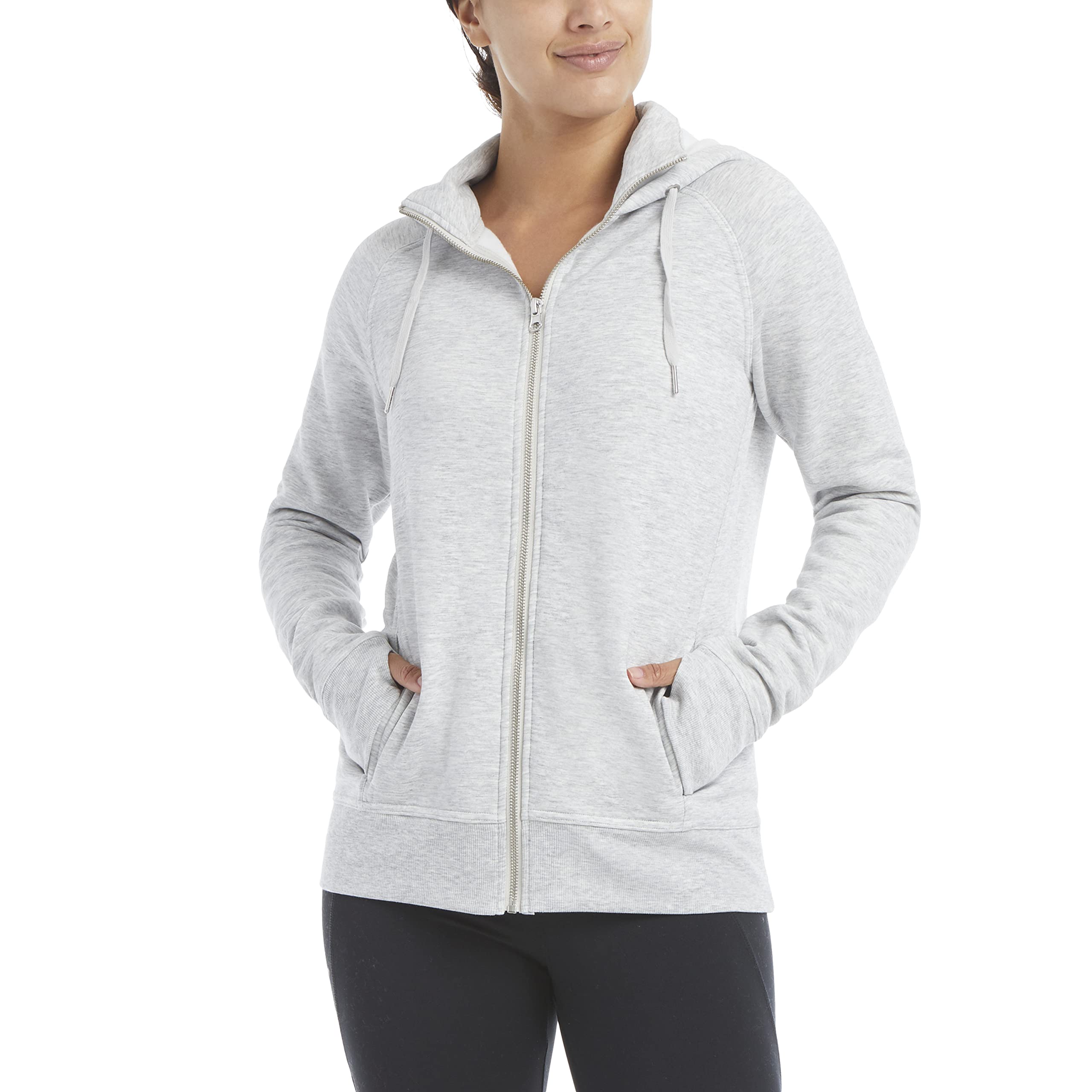 Jockey Women's Cozy Fleece Hooded Active Jacket - Lightweight Warm Winter Pullover for Running, Hiking & Outdoor Activities
