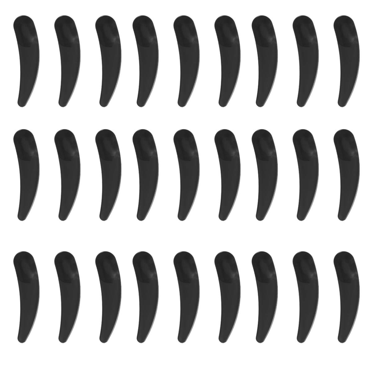 Minkissy 50Pcs Black Cosmetic Spatula for Makeup Mixing & Sampling - Beauty Salon & DIY Kit