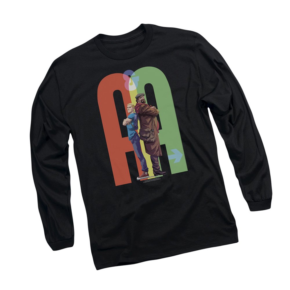 Valiant Comics Archer & Armstrong Adult Long-Sleeve Graphic T-Shirt | Superhero Comic Book Tee for Men | Perfect for Cosplay, Comic Con & Casual Wear