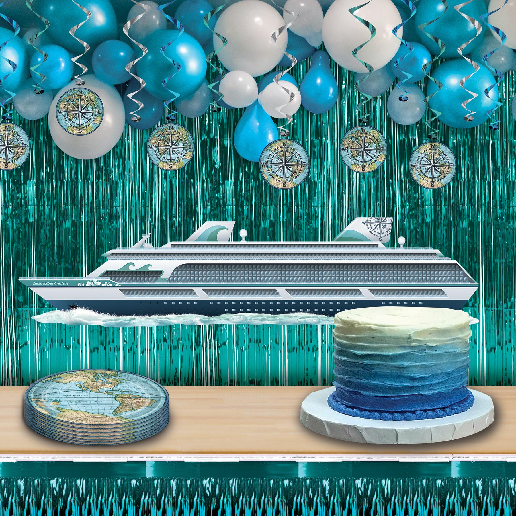 12 Pack Beistle Jointed Cruise Ship Party Props - Fun Cruise Ship Decorations for Themed Parties, Nautical Events & Birthday Celebrations