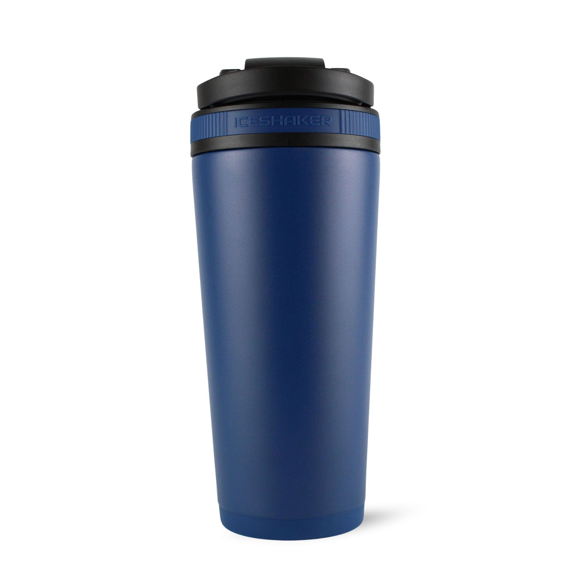 26oz Insulated Stainless Steel Ice Shaker Bottle - Navy Blue - Perfect for Protein Shakes, Gym Workouts & Outdoor Activities