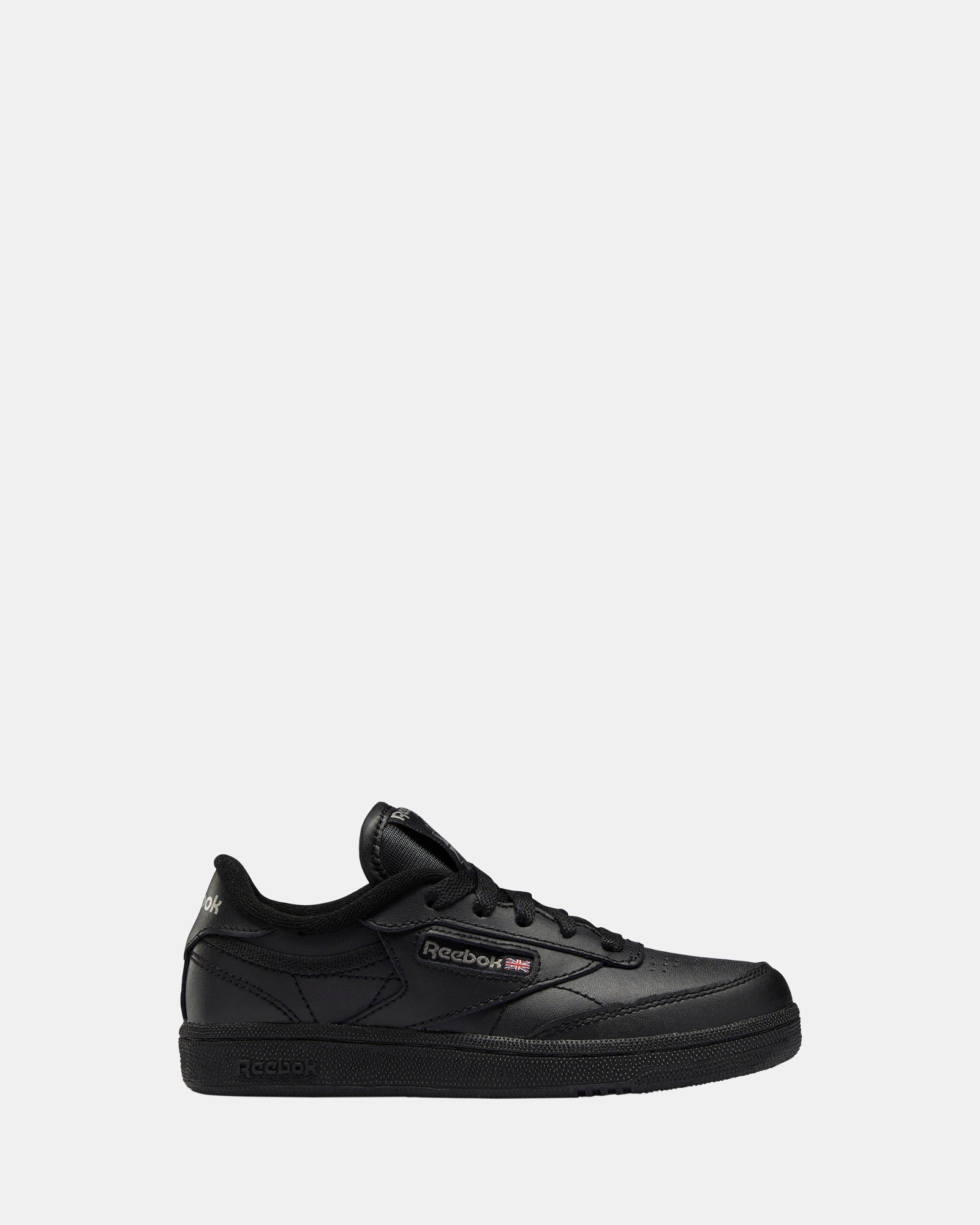 Reebok Club C Little Kids Sneakers - Black/Charcoal Classic Casual Shoes for Boys & Girls | Perfect for School, Playground & Everyday Wear