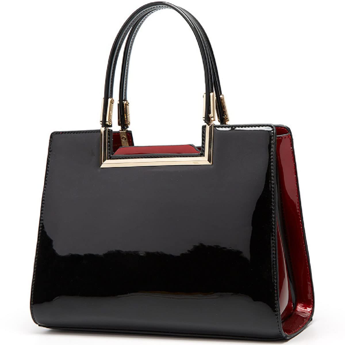 Shiny Patent Leather Handbags for Women - Glossy Shoulder Bags, Fashion Satchel Purses & Party Totes with Top Handle | Perfect for Evening Events, Work & Daily Use