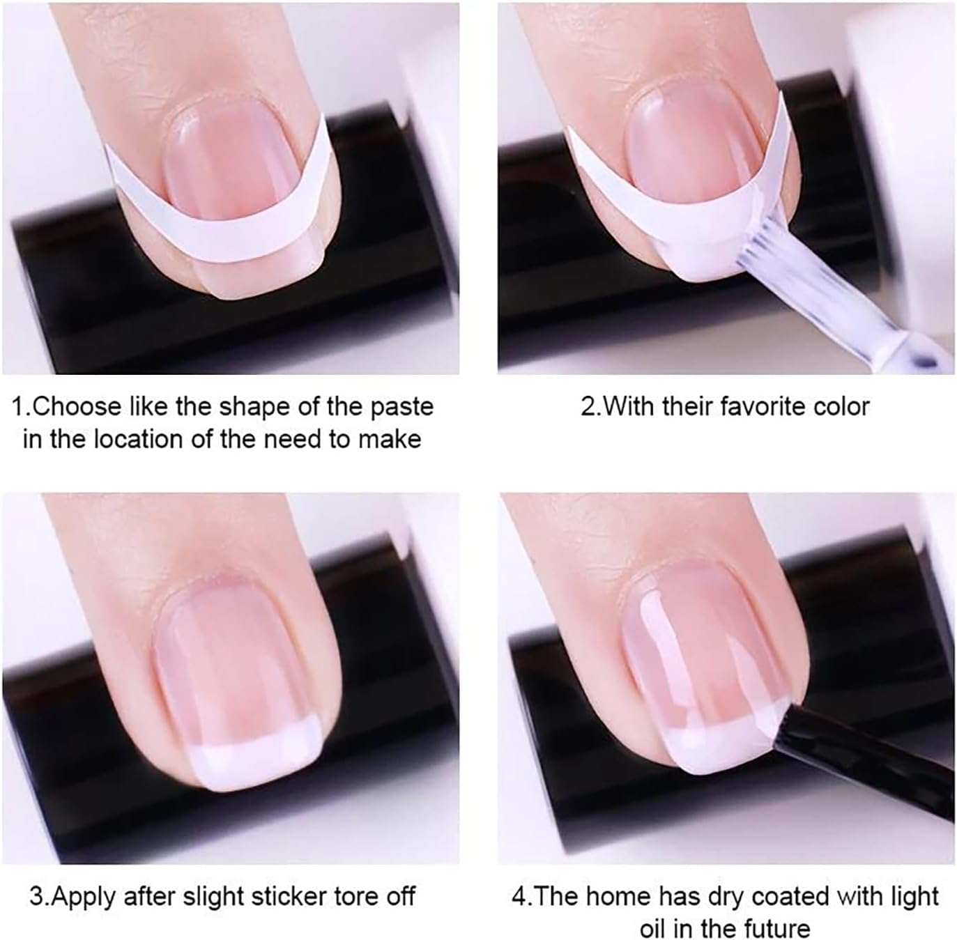 DIY French Tip Nail Guide Stickers - 2 Pack Manicure Stencils for Perfect Plaid & Fringe Nail Art Designs | At-Home Salon Quality Nail Decorations for Women, Parties & Special Occasions