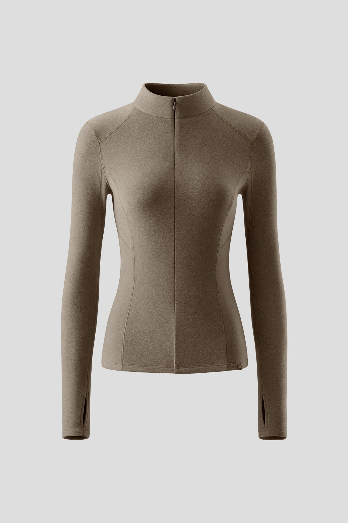 Women's Slim Fit Fleece Zip-Up Jacket - Mid Warmth Half Zip Top for Outdoor Hiking & Casual Wear