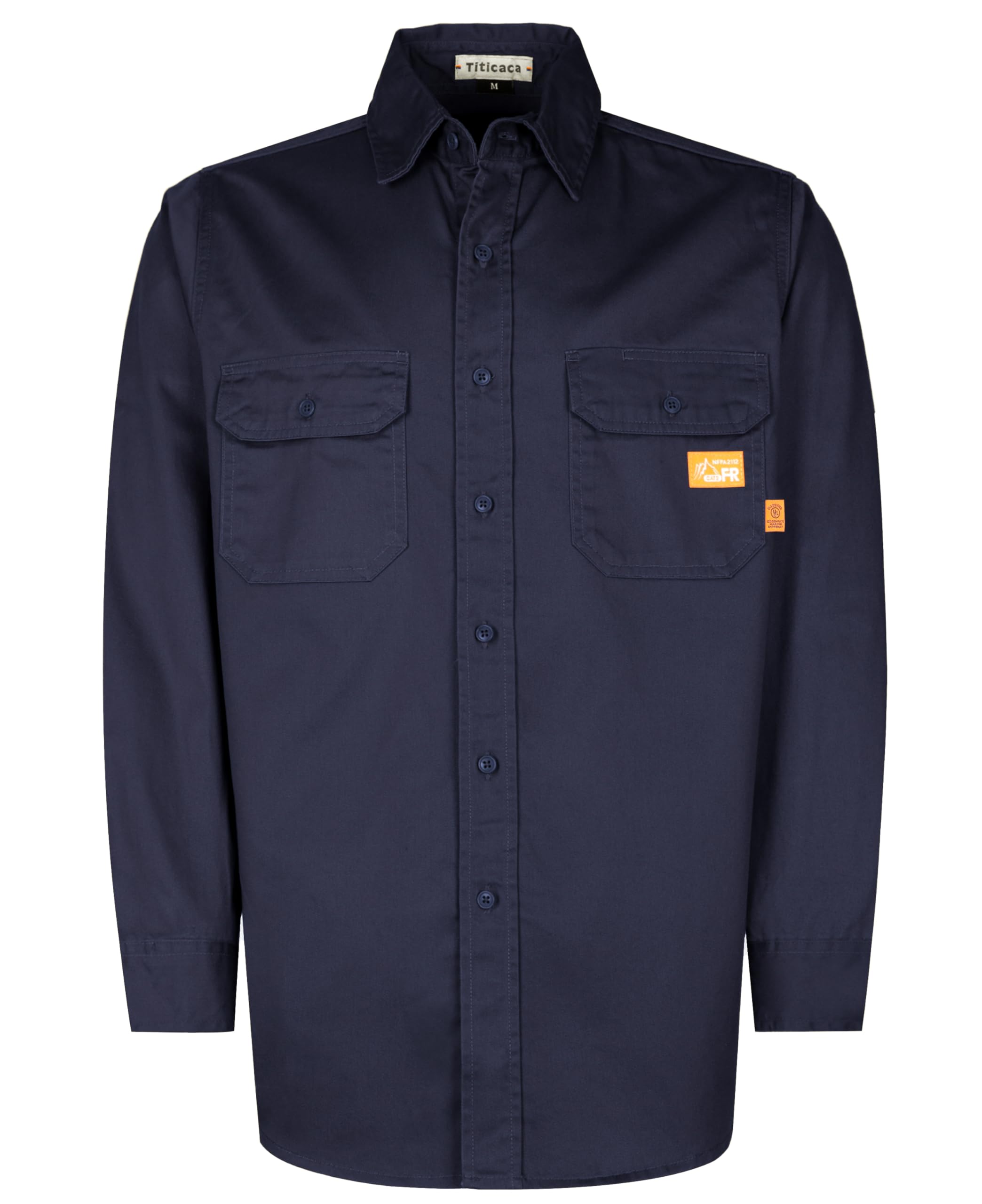 Flame Resistant Work Shirt for Men - Titicaca FR Cotton 7.5oz Welding Shirt | Durable & Comfortable for Construction, Welding & Industrial Work