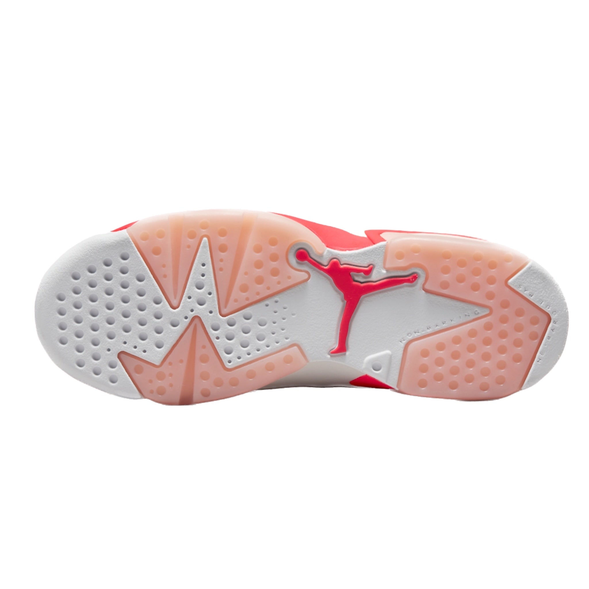 Air Jordan 6 Retro Low GS Basketball Shoes - White/Infrared/Black - Comfortable Sneakers for Girls, Kids & Teens - Perfect for Basketball, Casual Wear & Street Fashion