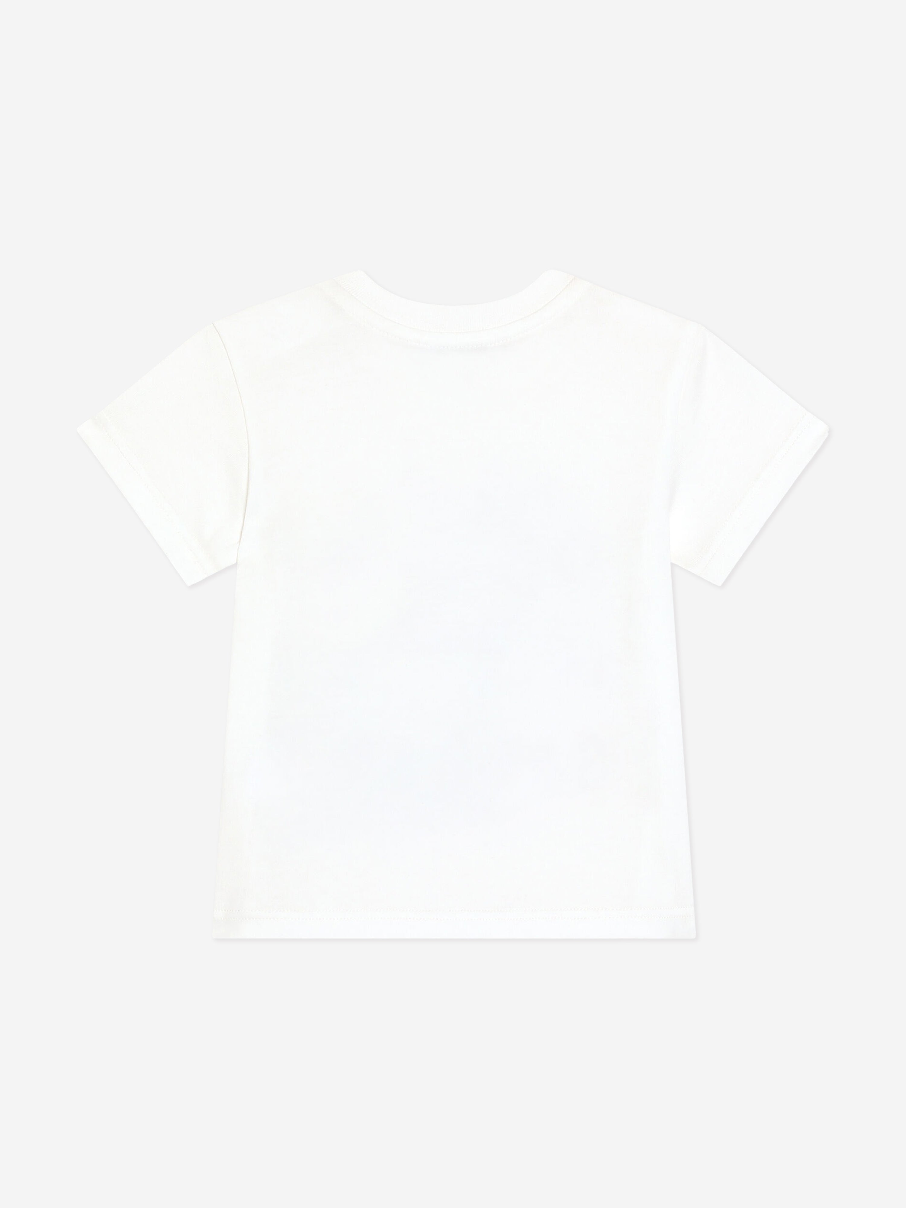 Baby Boys Logo T-Shirt in White | Soft Cotton Short Sleeve Tee for Toddlers | Perfect for Playdates, Family Outings & Casual Wear