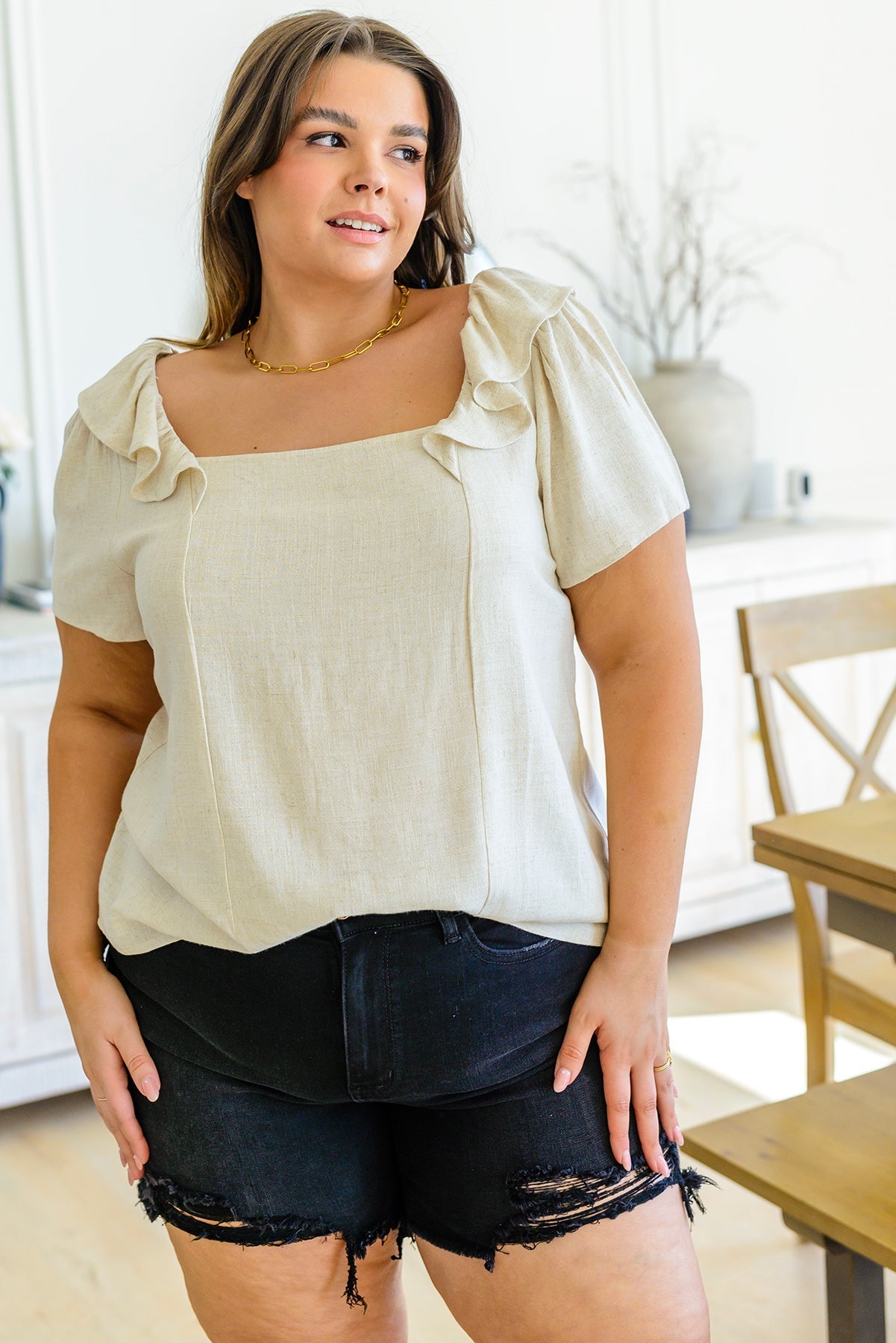 Old Town Moments Top - Vintage Inspired Women's Blouse for Casual & Boho Outfits | Perfect for Daily Wear, Dates & Festivals