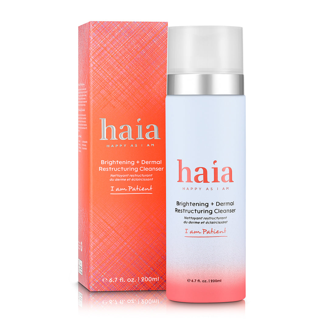 Haia Brightening & Dermal Restructuring Facial Cleanser - Gentle Exfoliating Face Wash for Glowing Skin | Perfect for Morning & Night Skincare Routine