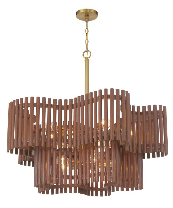 Craftmade Freeform 10-Light Chandelier - Modern Crystal Ceiling Light Fixture for Dining Room, Living Room & Bedroom Decor