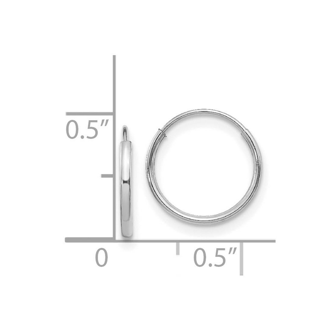 14K Gold Endless Hoop Earrings for Women - Classic & Elegant Circle Hoops in 3 Sizes | Perfect for Everyday Wear, Date Nights & Special Occasions