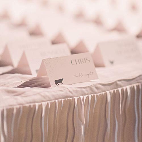 Wedding Meal Choice Stickers - 100 Count Elegant Place Card & Menu Stickers for Wedding Seating & Table Decor - Perfect for Reception, Banquet & Bridal Shower Events