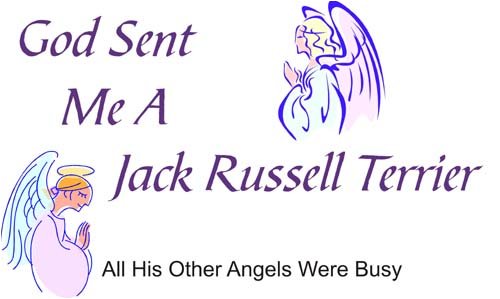 God Sent Me A Jack Russell Terrier All His Other Angels Were Busy Funny Dog Lover T-Shirt - Cute Pet Owner Gift for Men & Women - Perfect for Dog Walks, Pet Parties & Casual Wear