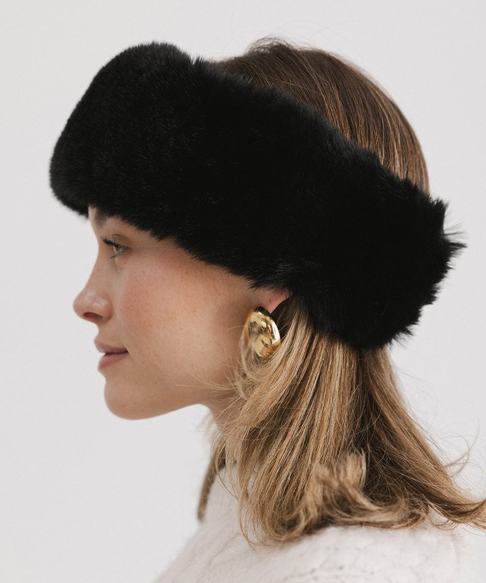 Margot Faux Fur Headband for Women - Soft Winter Head Wrap, Fashionable Hair Accessory for Cold Weather, Outdoor Activities and Stylish Outfits