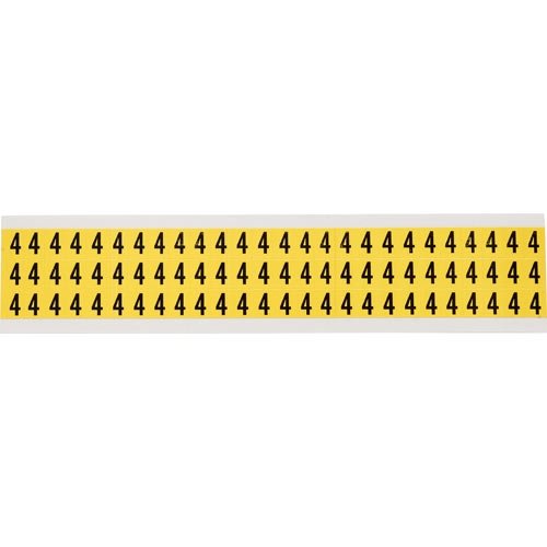 Brady 3410-4 34 Series Indoor Number & Letter Cards - 50-Pack for Office, Warehouse, and Classroom Organization & Labeling
