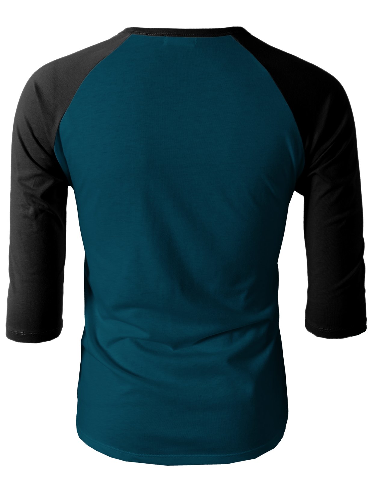 H2H Men's Casual Slim Fit Henley T-Shirts - Raglan Long & 3/4 Sleeve Baseball Jersey Tees for Everyday Wear, Gym & Outdoor Activities