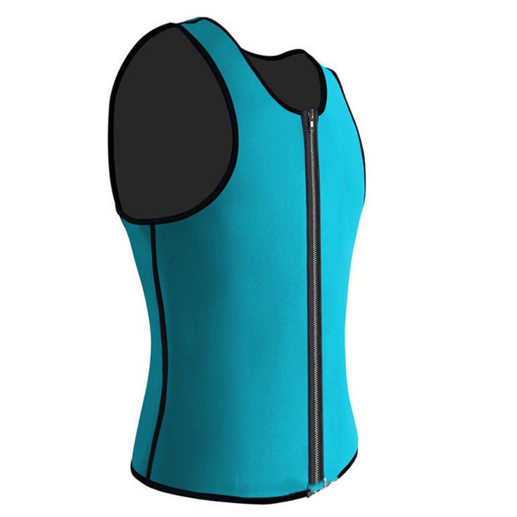 ChyJoey Men's Workout Sauna Vest - Zipper Sweat Fat Burning Fitness Vest for Weight Loss & Body Shaping | Perfect for Gym, Running & Home Workouts