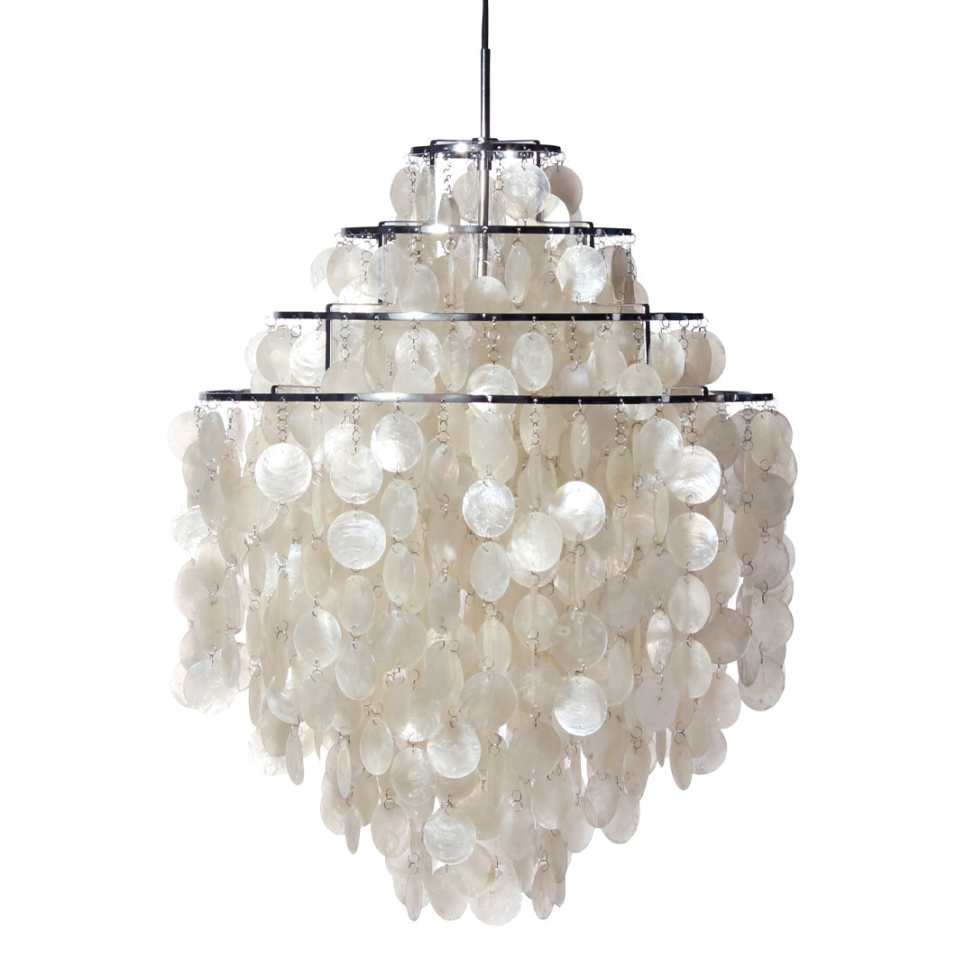 Verpan Panton Fun 0Dm Pendant Light - Modern Scandinavian Hanging Lamp for Living Room, Bedroom & Dining Area