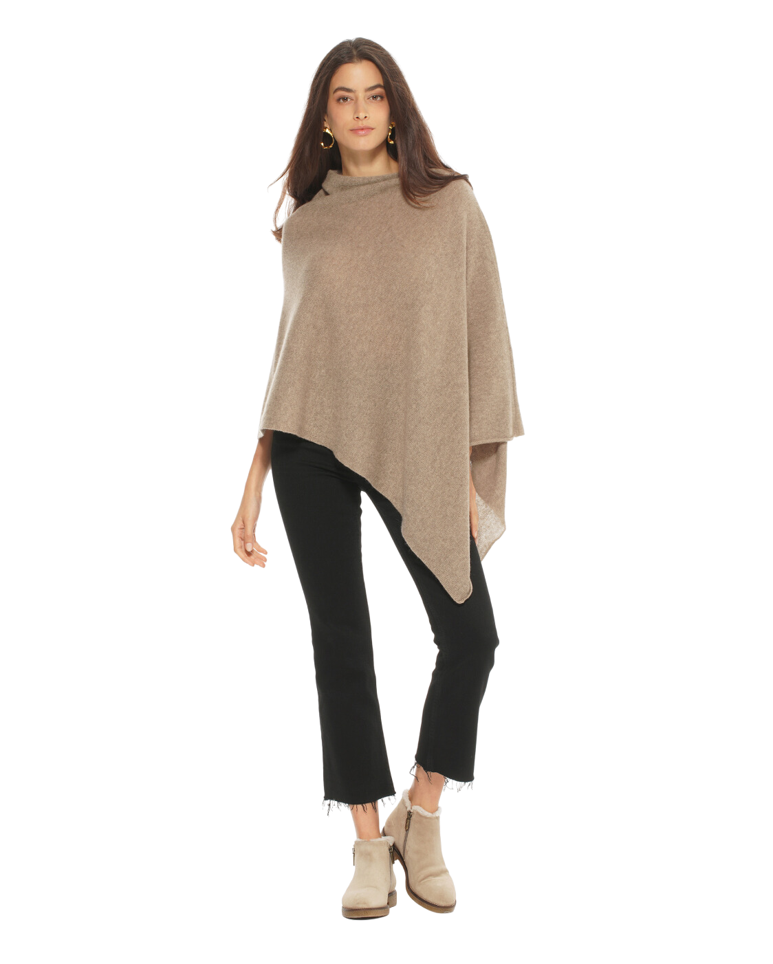 Luxury Women's Pure Cashmere Poncho - Soft & Warm Lemon Yellow Shawl Wrap for Fall & Winter | Perfect for Office, Travel & Casual Outfits