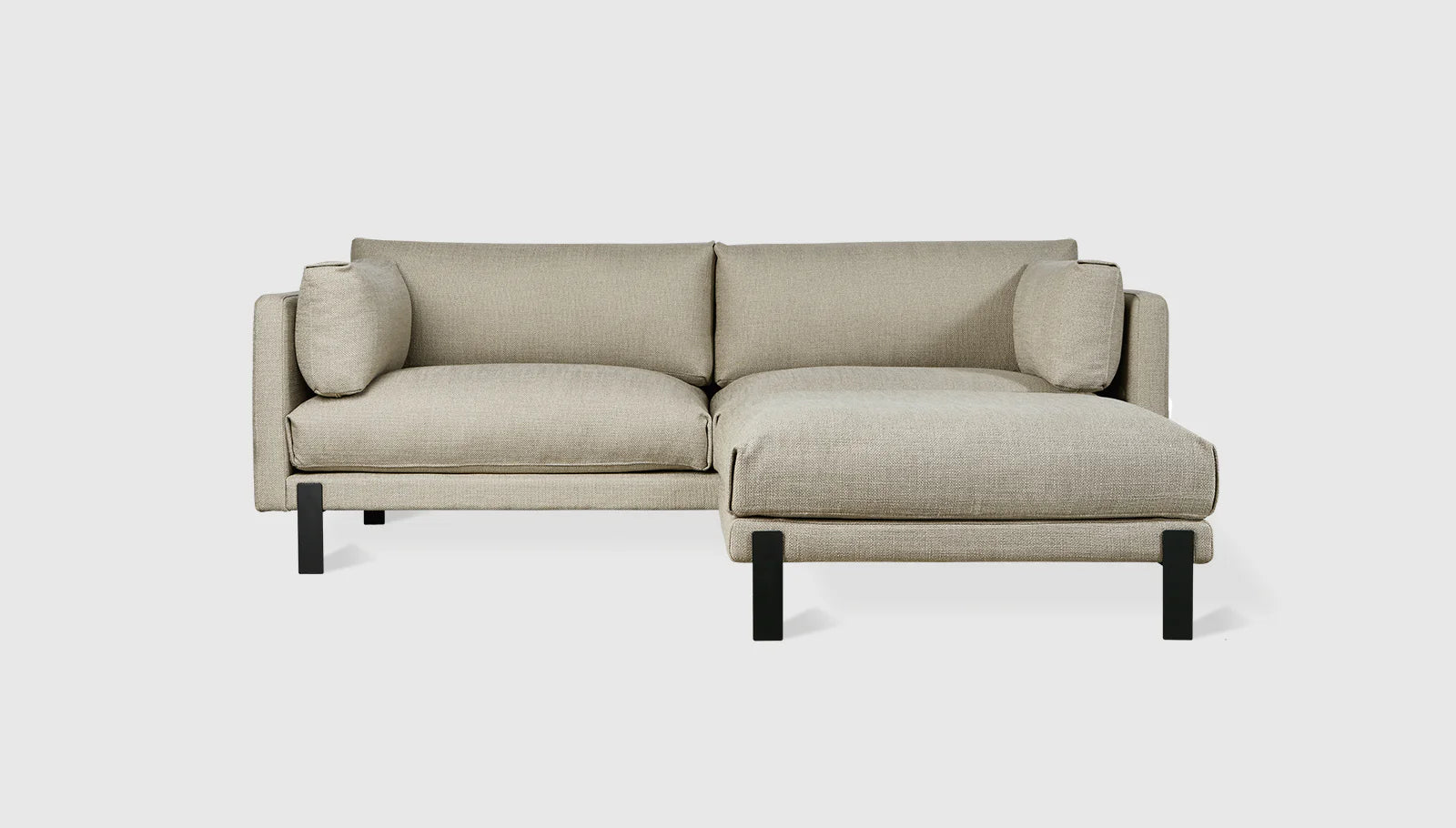 Silverlake Loft Bi Sectional Sofa - Modern 2-Piece Sectional Couch with Reversible Chaise for Living Room, Lounge & Apartment Decor