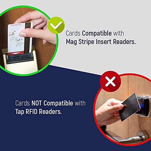 500 Pack Hotel & Motel Magnetic Key Cards with Envelopes - Durable RFID Key Card Blanks for Hospitality Industry - Perfect for Hotels, Motels, Resorts & Office Security Access Control