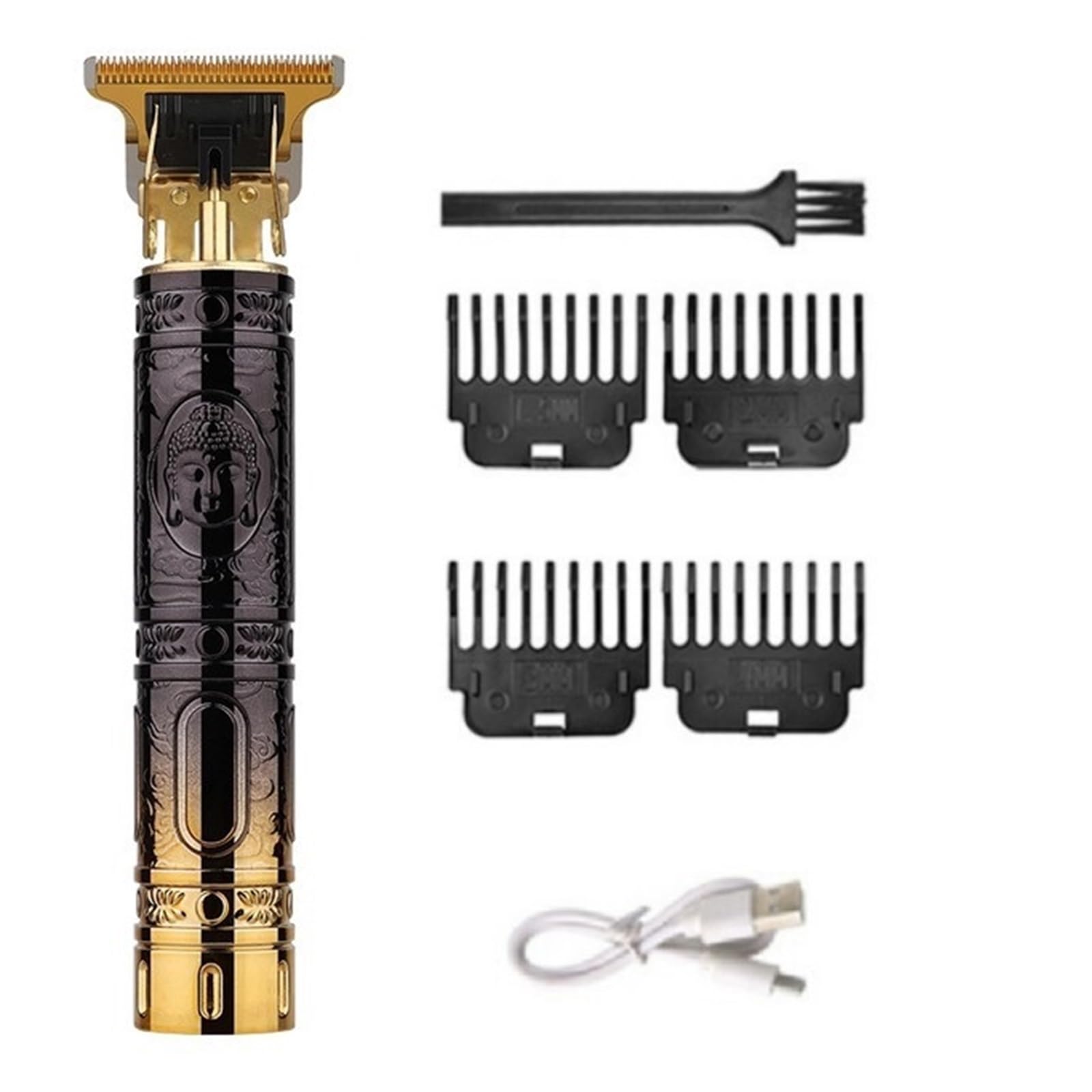 Vintage T9 Cordless Hair Trimmer for Men - USB Rechargeable Electric Shaver & Beard Clipper with Precision Finishing - Perfect for Home Grooming, Travel & Professional Barbershop Use