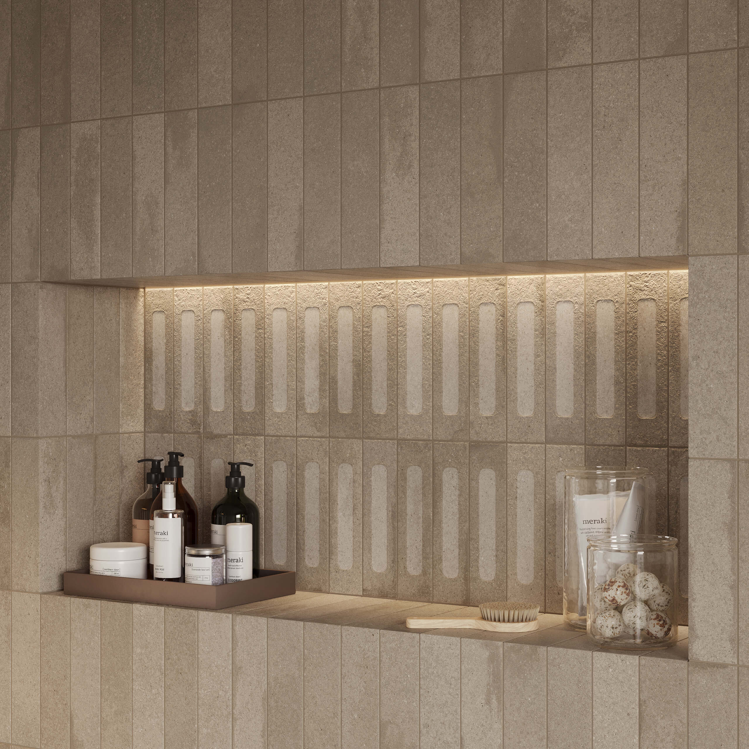 Miniature Fornace Formella 60x240 Matt Bruno Bistro - Premium Matte Finish Ceramic Tile for Kitchen Backsplash & Bathroom Walls | Perfect for Home Renovation & Interior Design Projects