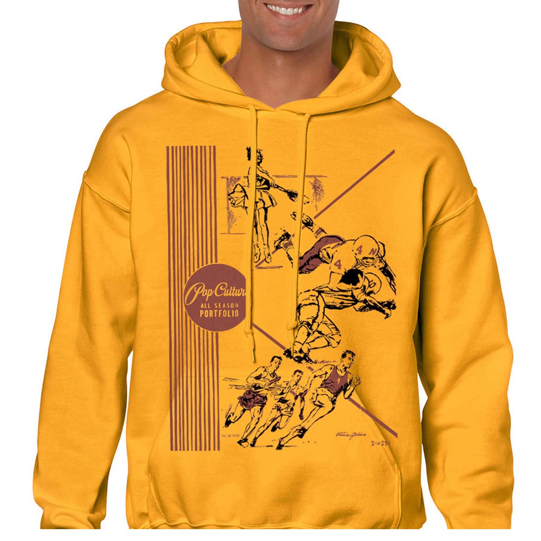 Retro 70s 80s Vintage Pop Culture Graphic Hoodie for Men - Soft Fleece Pullover with Nostalgic Front & Back Designs - Perfect for Casual Wear, Street Style & Gift Giving
