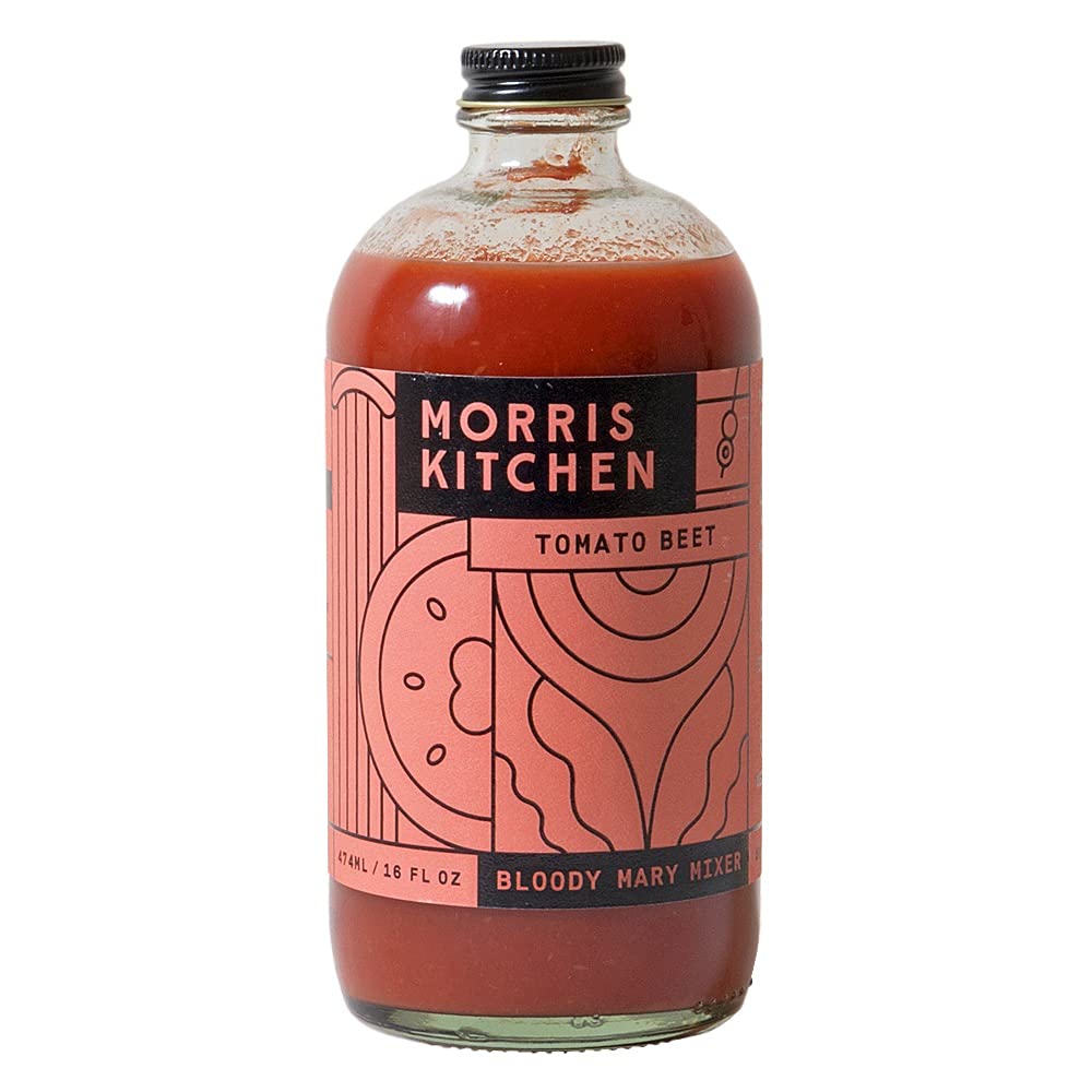 Organic Tomato Beet Juice Mixer - 16oz Cold Pressed Juice for Detox & Energy - Morris Kitchen - Perfect for Smoothies, Cocktails & Healthy Morning Drinks