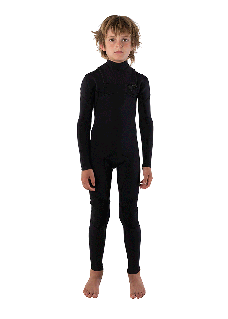 Kids 3/2mm Thermal Chest Zip Wetsuit - Warm & Comfortable for Surfing, Swimming & Water Sports