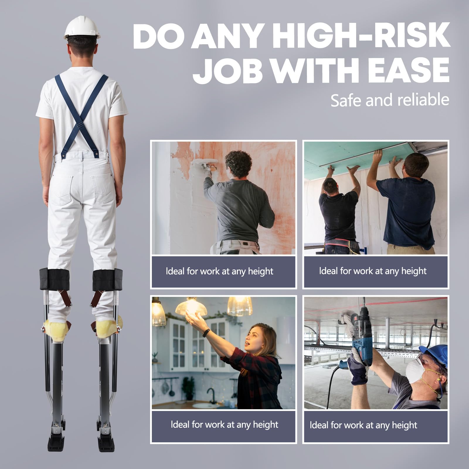 Professional Aluminum Drywall Stilts 24