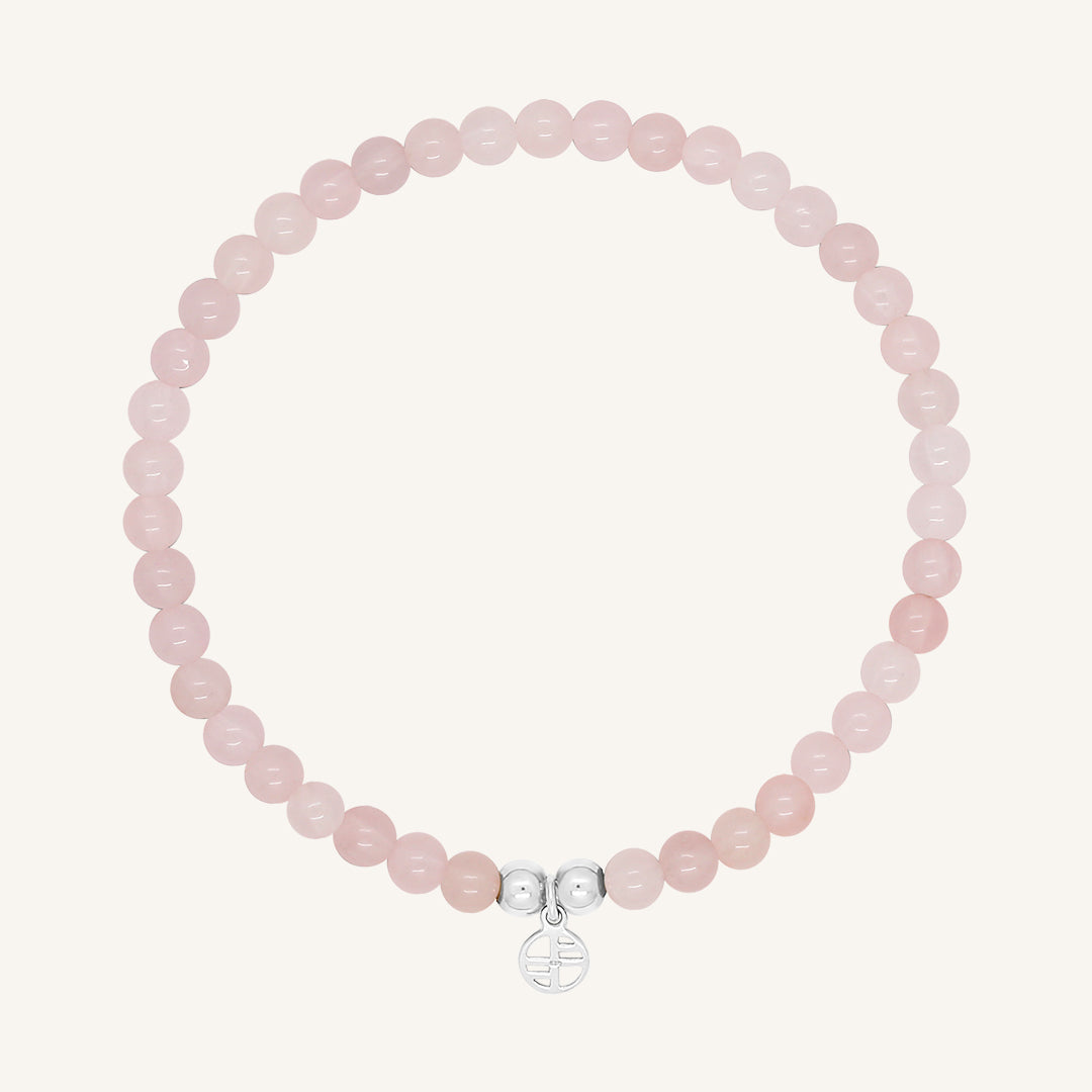 Rose Quartz Luminous Bracelet - Natural Stone of Love for Women, Healing Crystal Jewelry for Meditation, Yoga & Spiritual Gifts