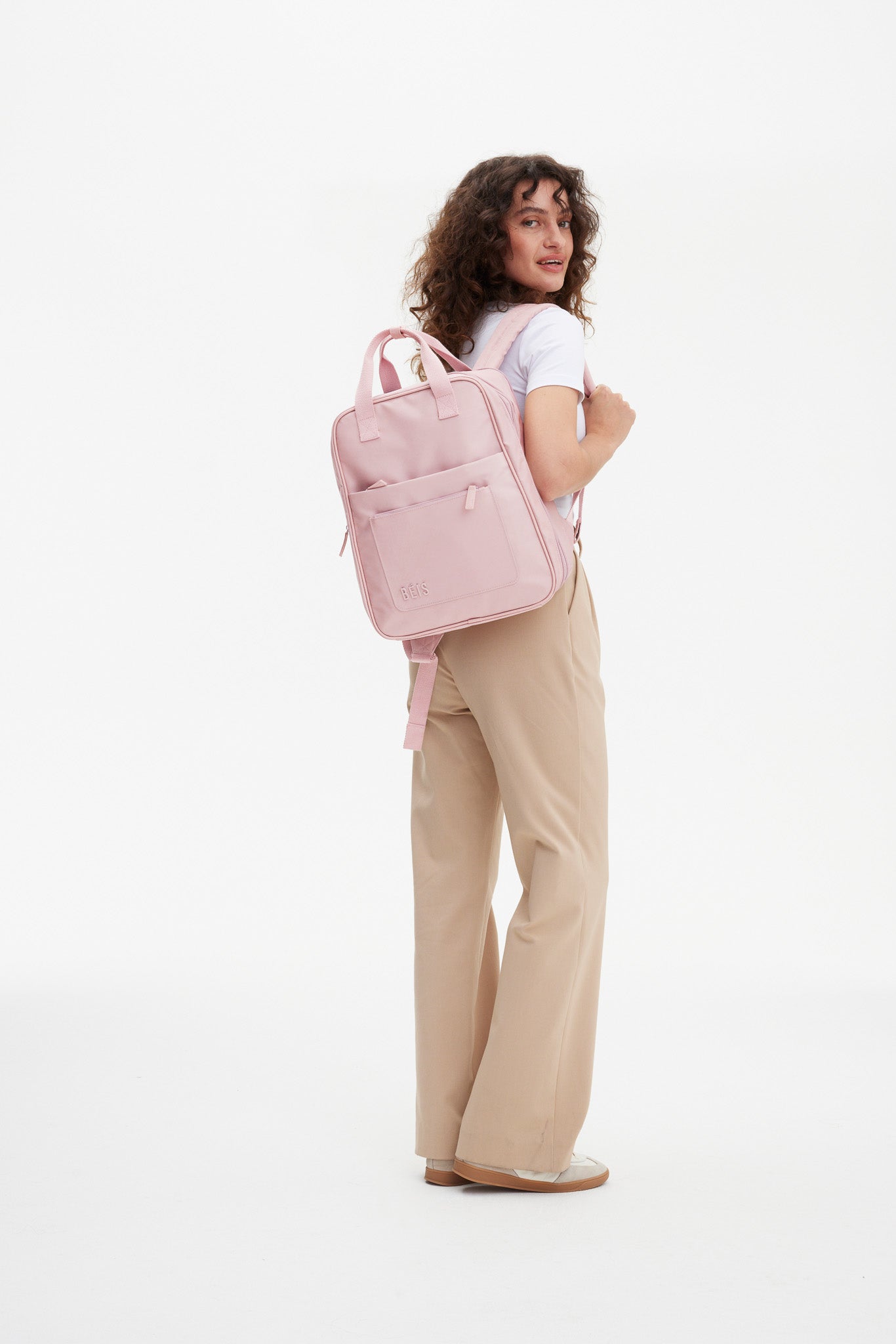 Expandable Travel Backpack - Waterproof & Lightweight Atlas Pink Daypack for Hiking, Camping & Daily Commute