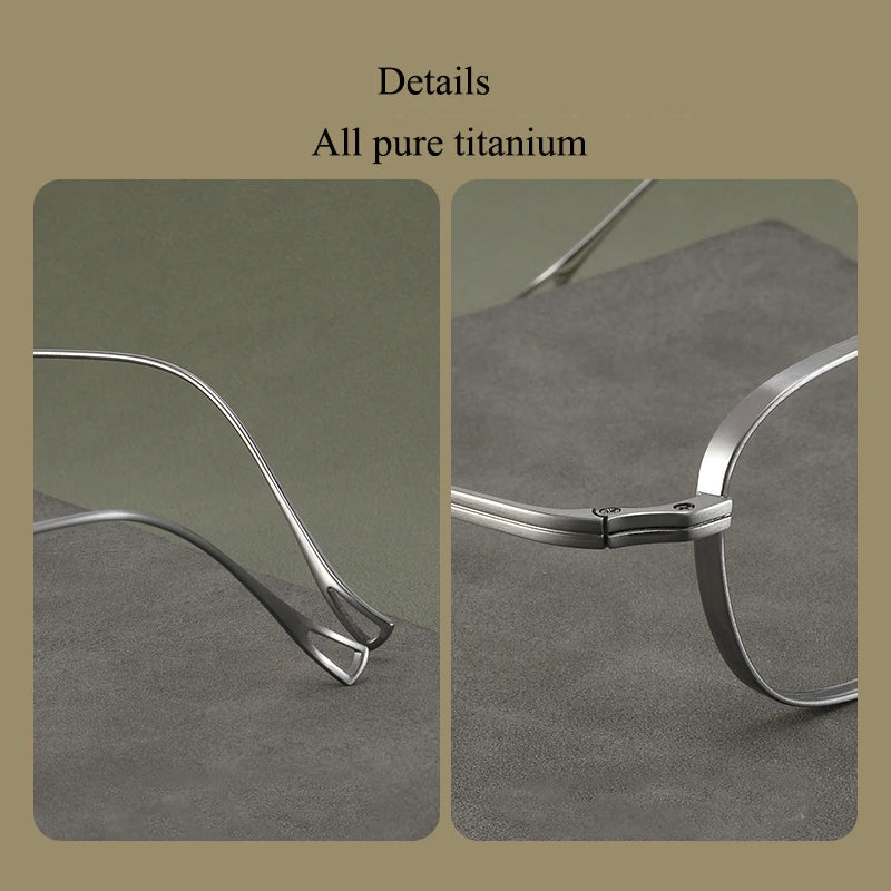 Bclear Unisex Full Rim Oval Titanium Eyeglasses 1019 - Lightweight Durable Frame for Men & Women - Perfect for Reading, Work & Daily Wear