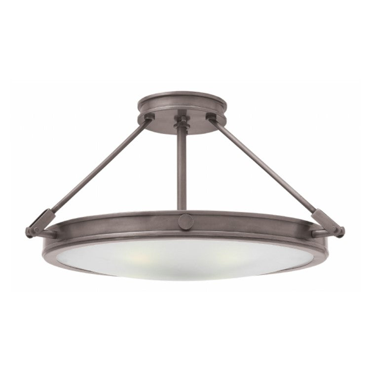 Semi Flush Mount Ceiling Light Fixture - Modern LED Ceiling Light for Bedroom, Living Room, Kitchen & Hallway - Energy Efficient Indoor Lighting Solution