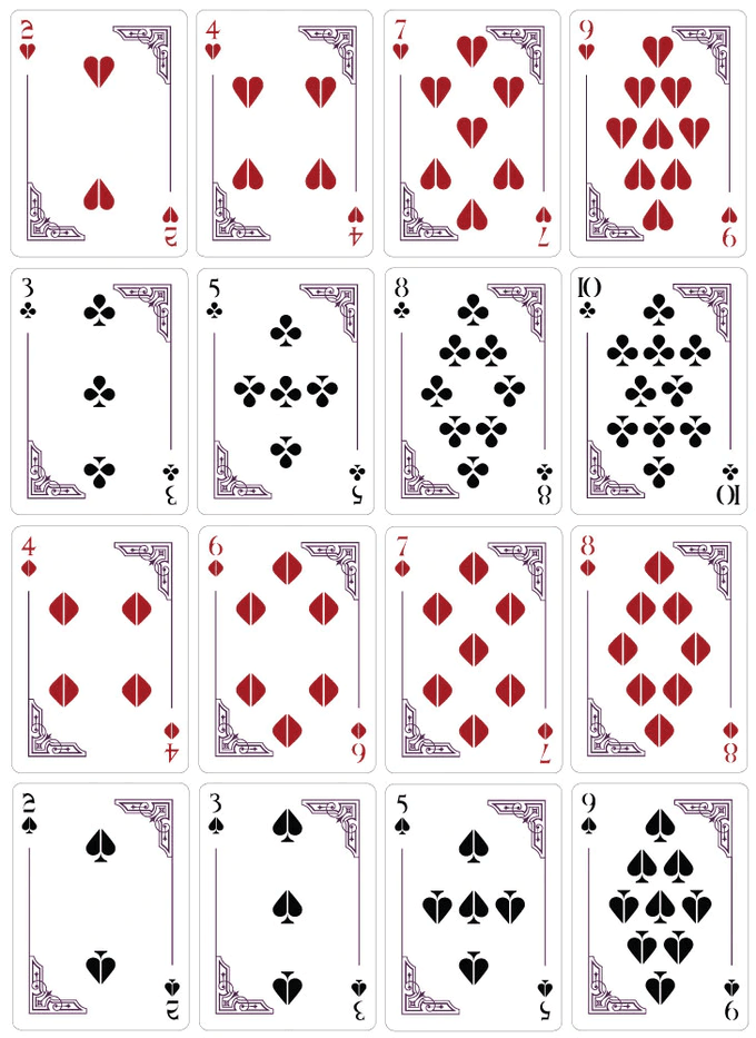 Premium Theos Playing Cards - Purple Deck for Magic Tricks, Poker, and Card Games | Ideal for Professional Magicians, Poker Players, and Game Nights